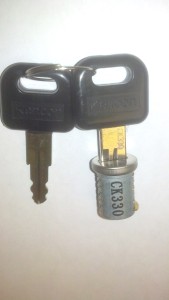 Cylinder with keys